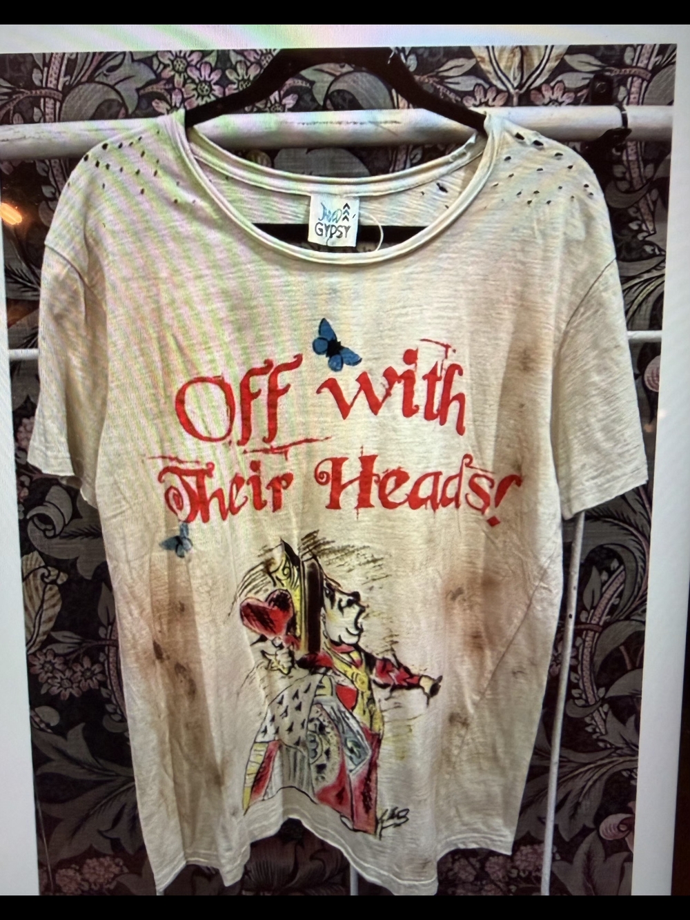 ❣️1 LEFT❣️🔥NEW Moon Dance Tee - Royal Rebel 'Off With Their Heads!' Jaded Gypsy